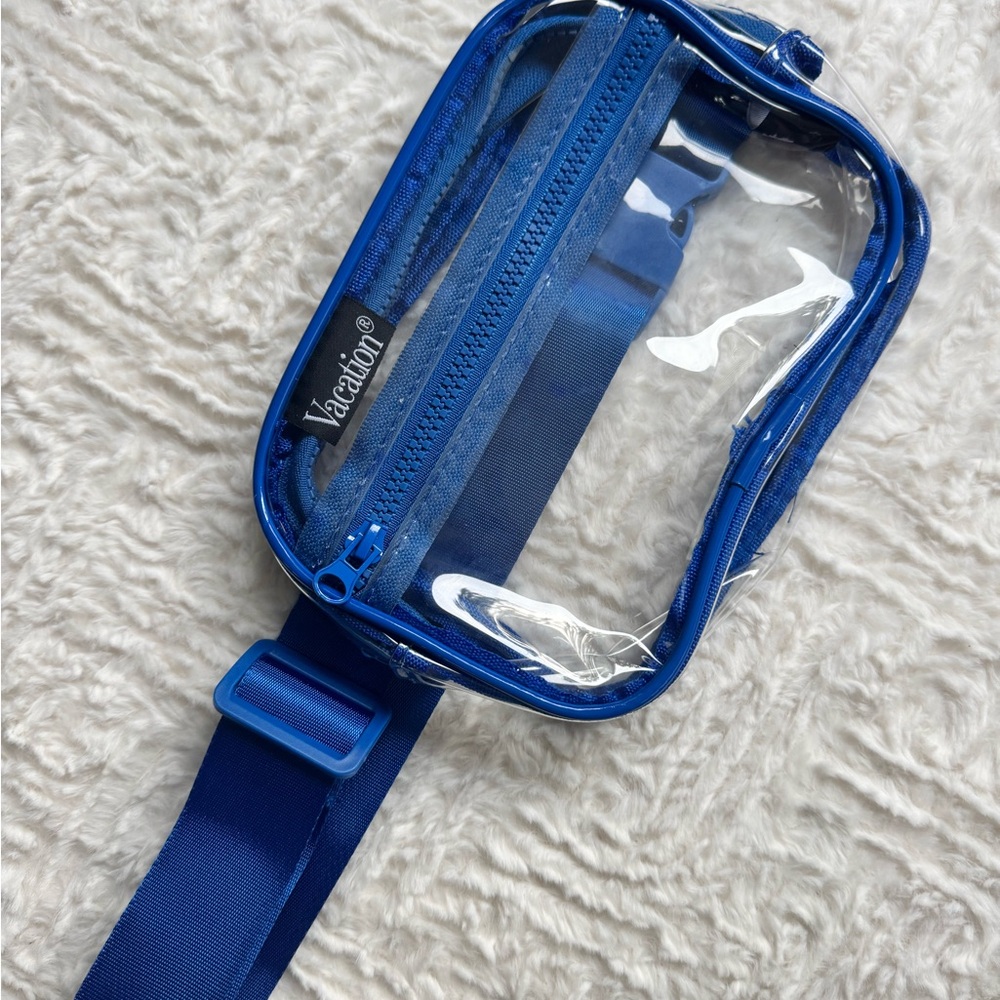 Vacation Blue/Clear Crossbody Bag